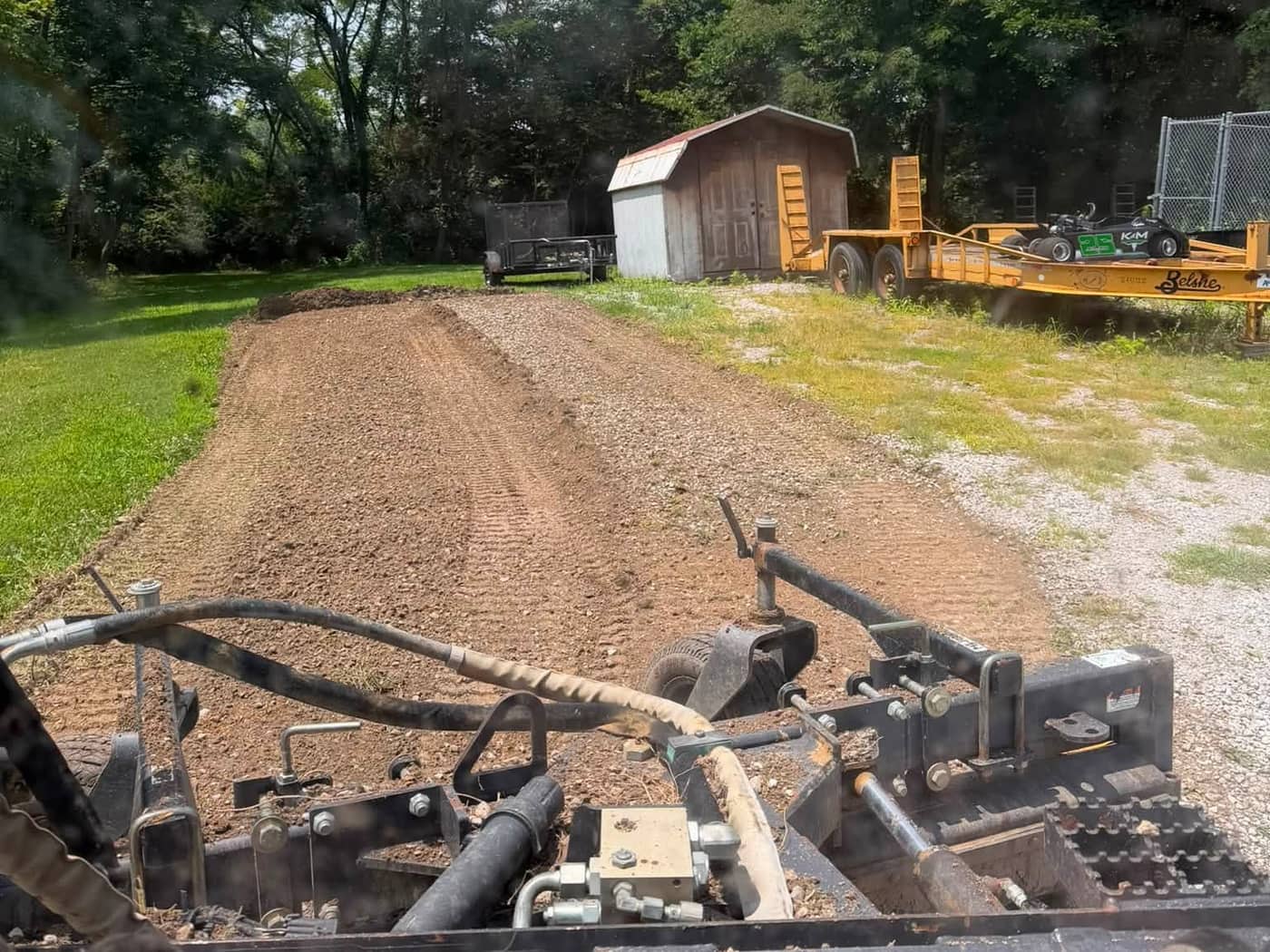 The same excavation and grading equipment we bring to site work by K&M Property Maintenance — Northern Kentucky